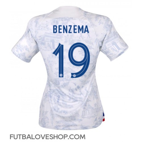 Dres Francúzsko Karim Benzema #19 Preč pre Ženy MS 2022 Krátky Rukáv